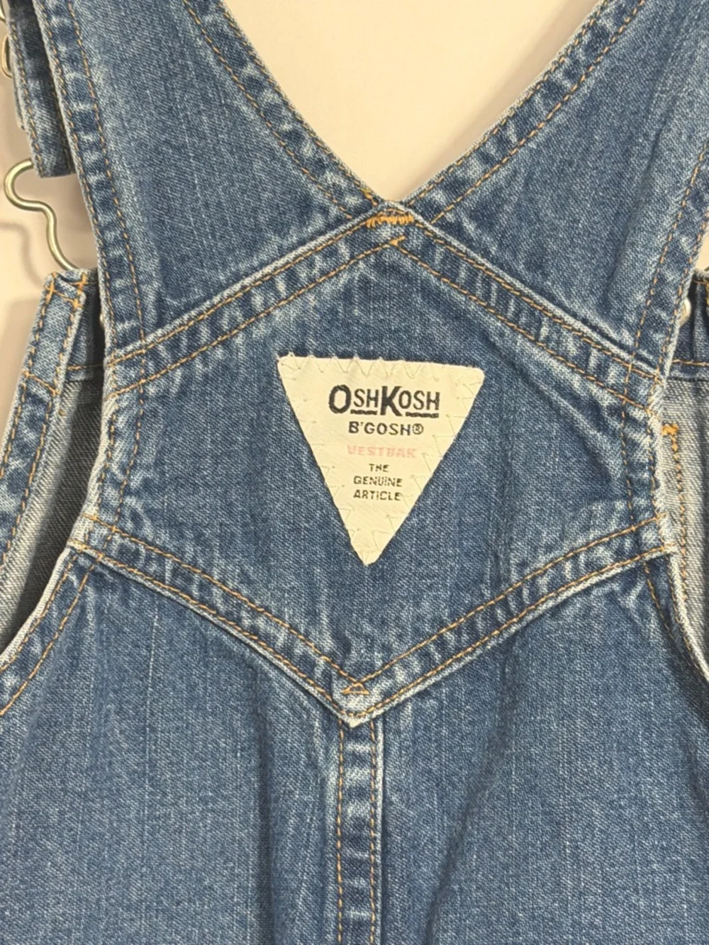 Vintage OshKosh B'Gosh Denim Bib Overalls 4T‎ Genuine Article 90s Girls